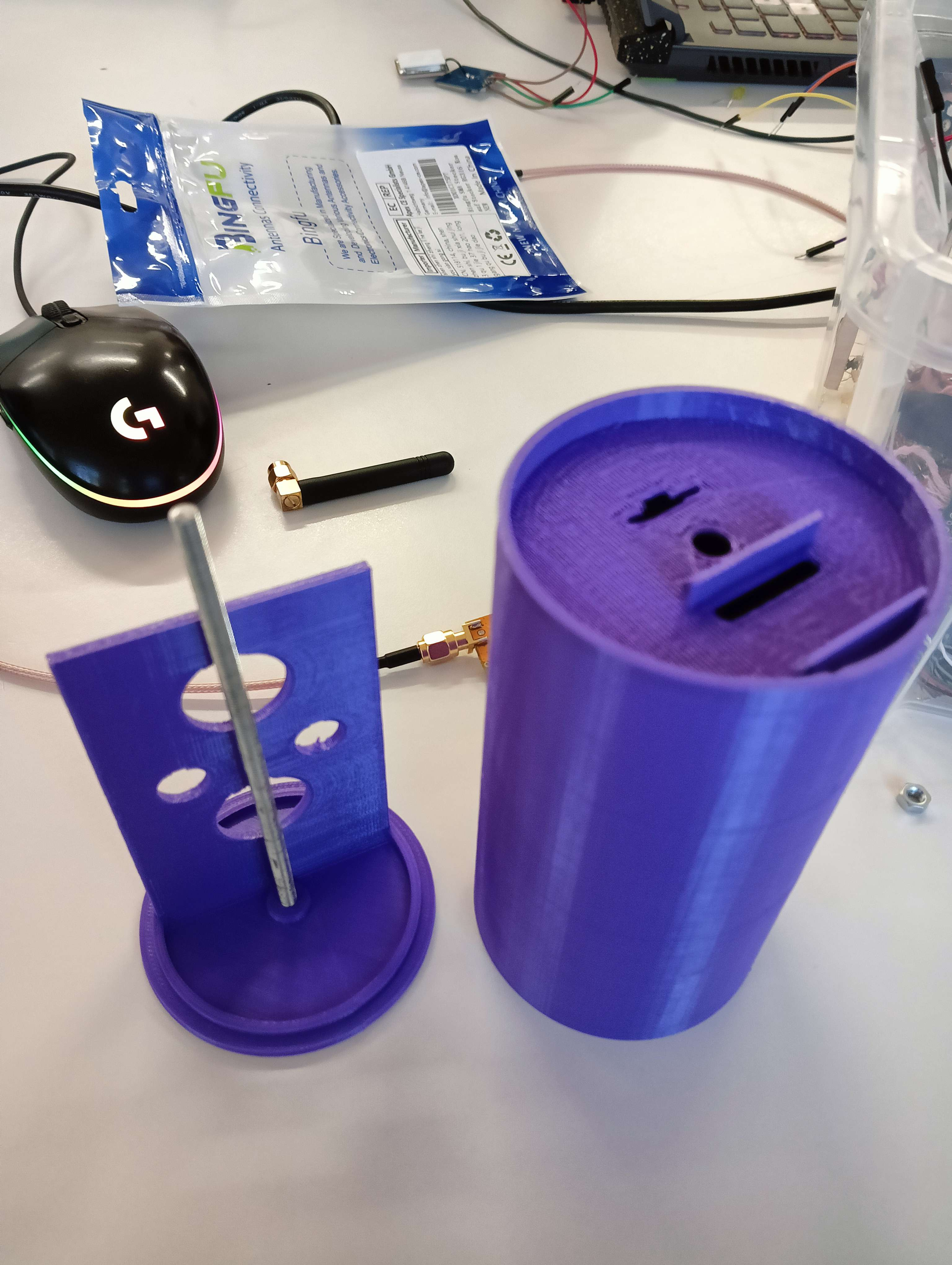 Modelo 3D del cuerpo del CanSat en Blender